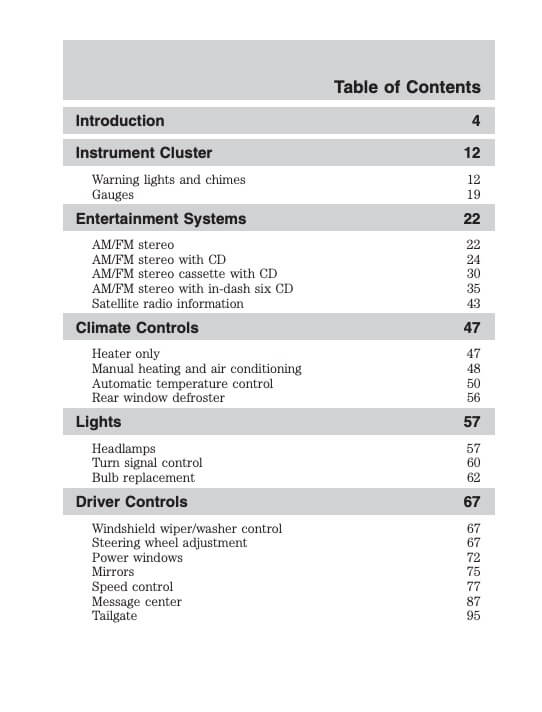 2006 Ford F-250 Owner's Manual