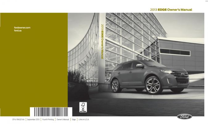 2013 Ford Edge Owner's Manual