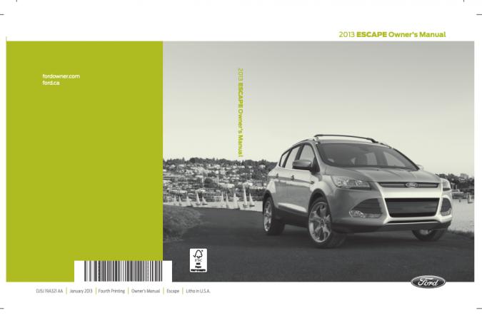 2013 Ford Escape Owner's Manual