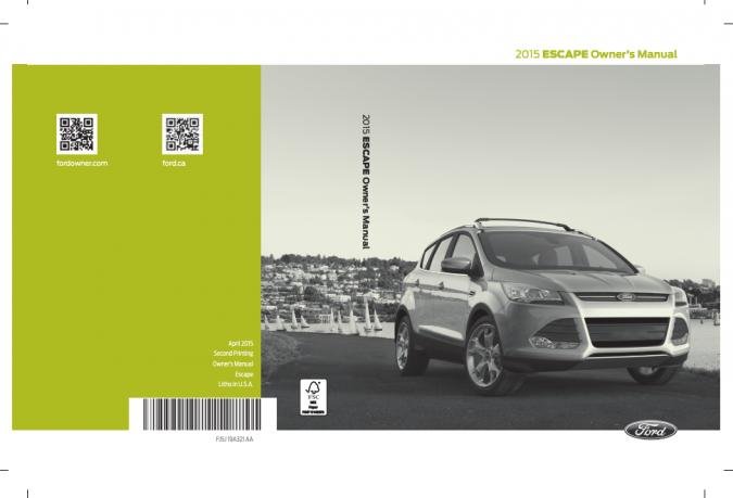 2015 Ford Escape Owner's Manual