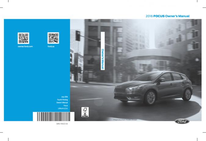 2016 Ford Focus Owner's Manual