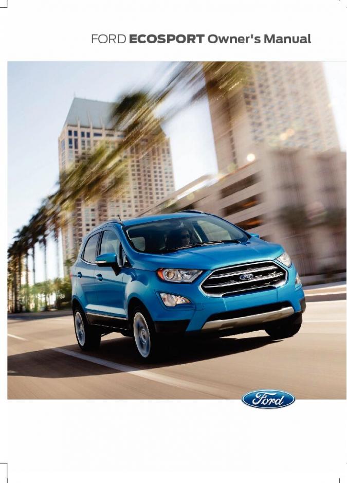 2016 Ford Ecosport Owner's Manual