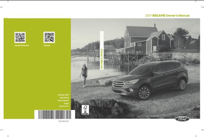 2017 Ford Escape Owner's Manual