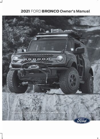 2021 Ford Bronco Owner's Manual